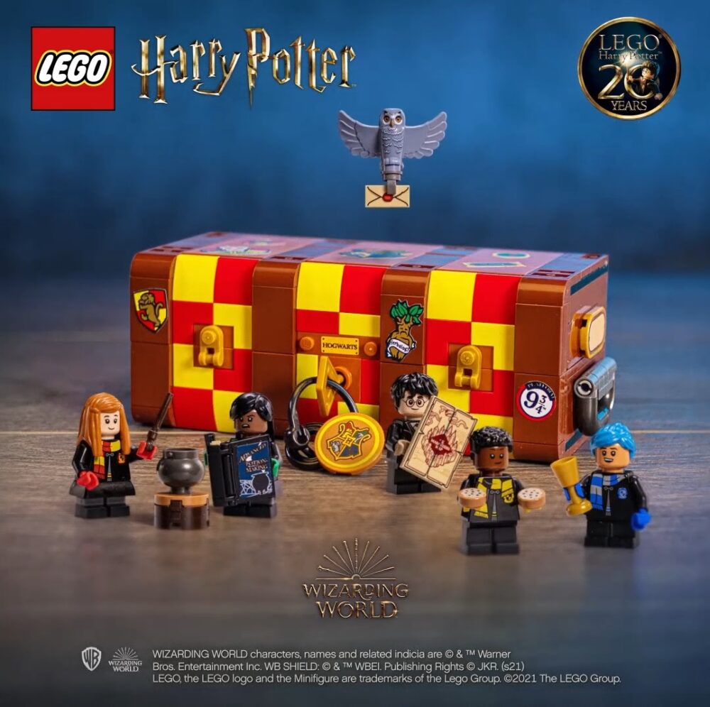 exterior De acuerdo con Casi muerto LEGO Harry Potter Hogwarts Magical Trunk (76399) revelado