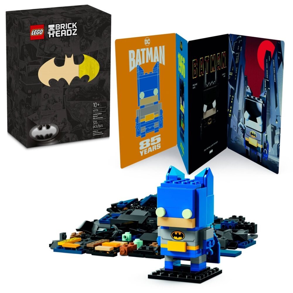 Se revela la edición limitada de Batman del 85.° aniversario de LEGO BrickHeadz (40726)