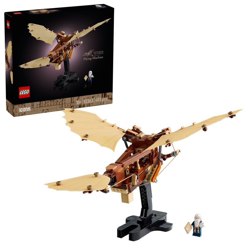 Se revela el LEGO Icons: la máquina voladora de Leonardo da Vinci (10363)