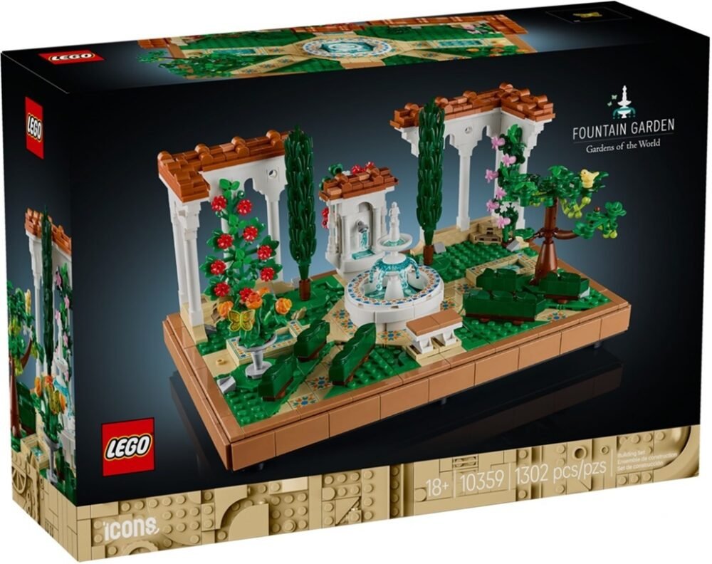 Se revela el jardín de fuentes LEGO Icons (10359)