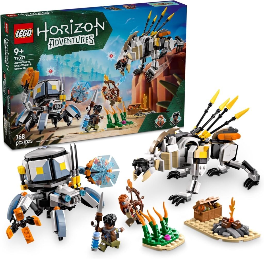 Se revelan las aventuras de LEGO Horizon: Aloy y Varl contra Shell-Walker y Sawtooth (77037)