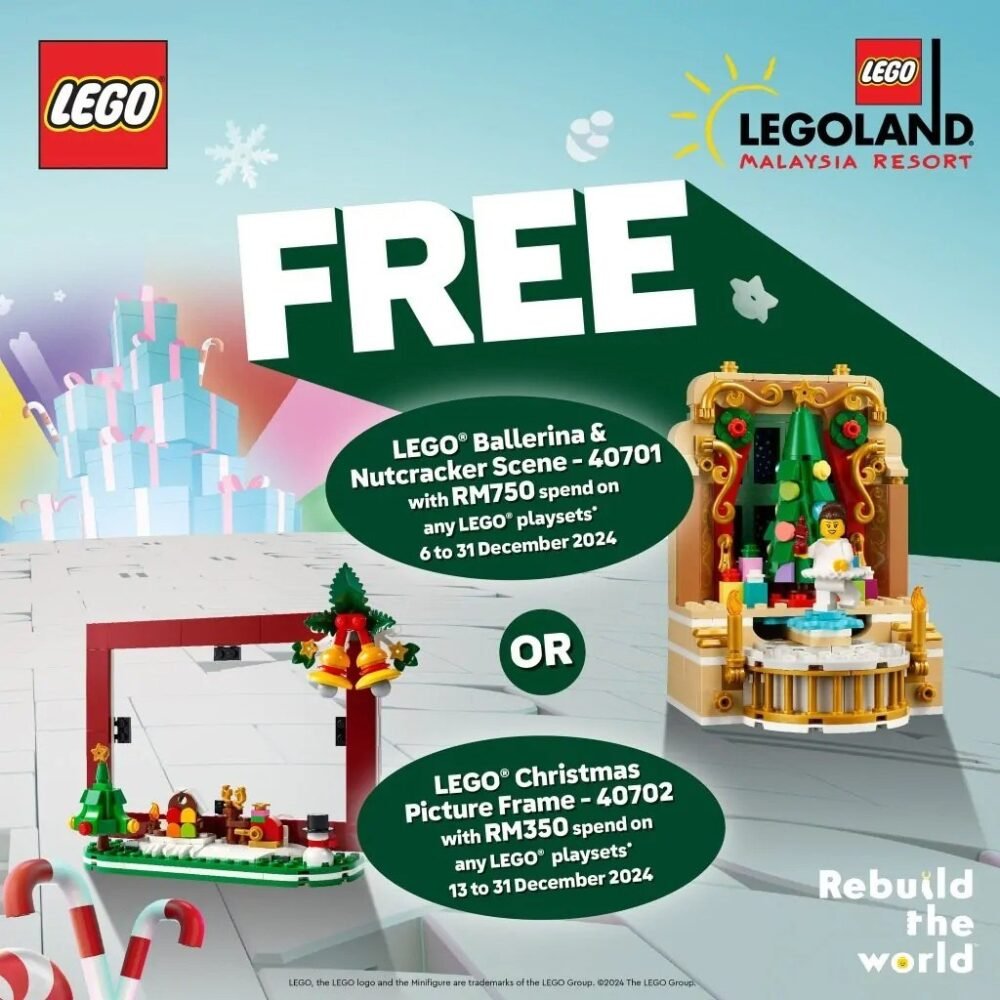 Se revelan los sets LEGO que se ofrecen como regalo con la compra en diciembre de 2024