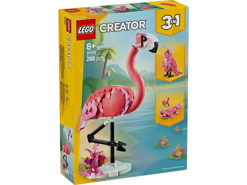 Se revela el LEGO Creator 3 en 1 2025 Pink Flamingo (31170)