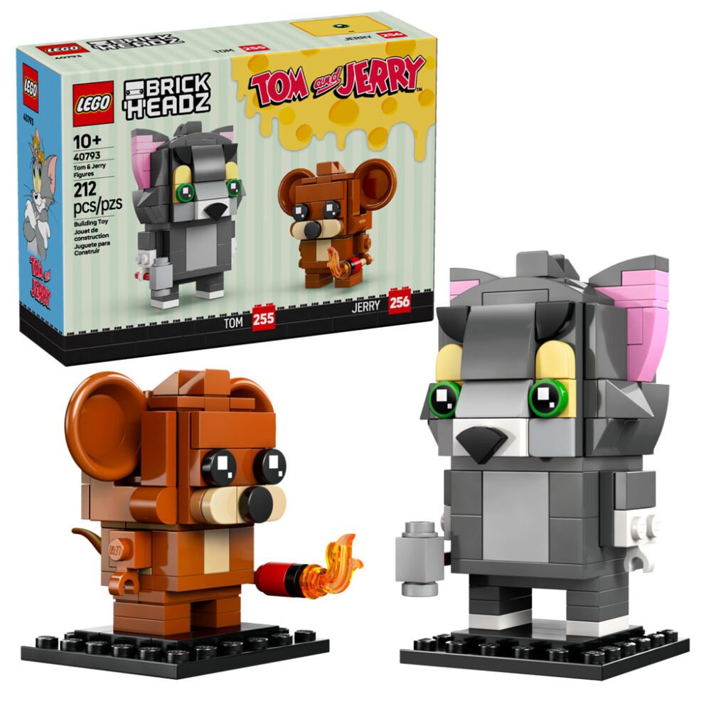 Se revelan las figuras LEGO BrickHeadz de Tom y Jerry (40793)