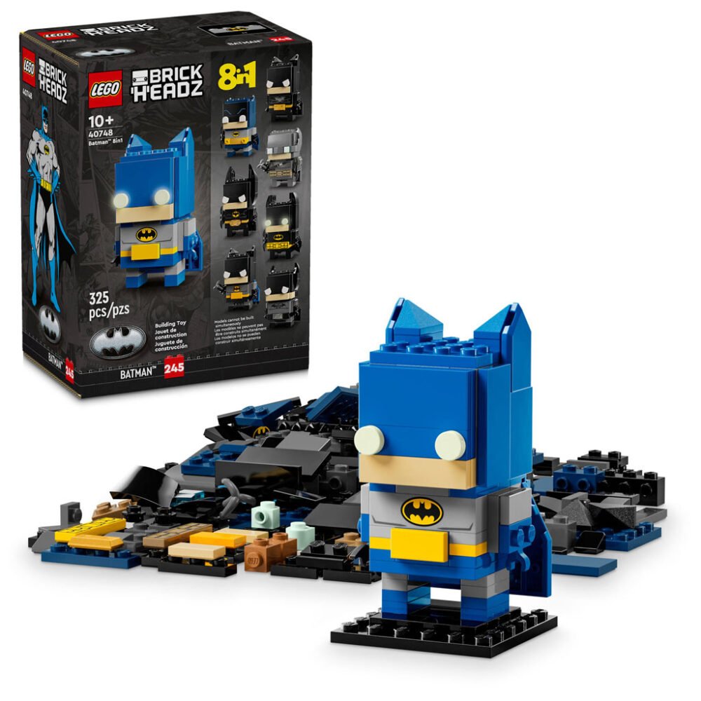 Figura LEGO BrickHeadz Batman 8 en 1 (40748) Instrucciones alternativas ya disponibles