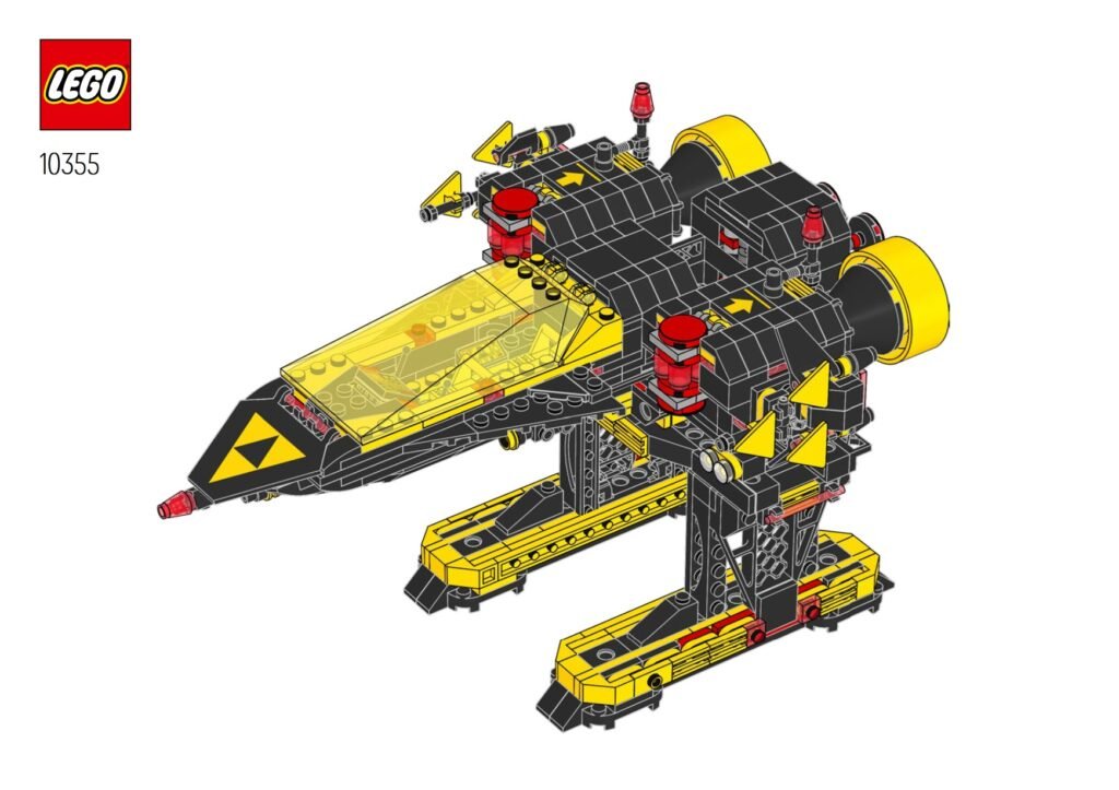 Instrucciones de construcción alternativas de LEGO Icons Blacktron Renegade (10355) Alienator disponibles