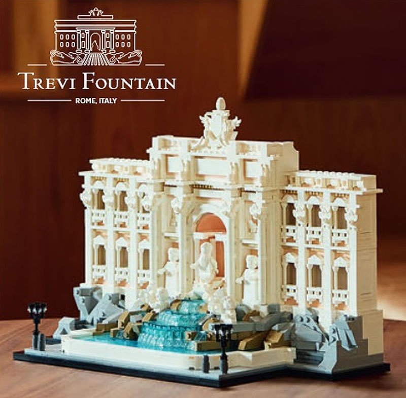 Primer vistazo a la Fuente de Trevi de LEGO Architecture (21062)
