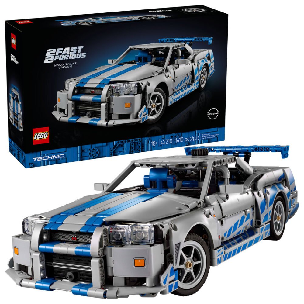 Se revela el Nissan Skyline GT-R (R34) de LEGO Technic 2 Fast 2 Furious (42210)