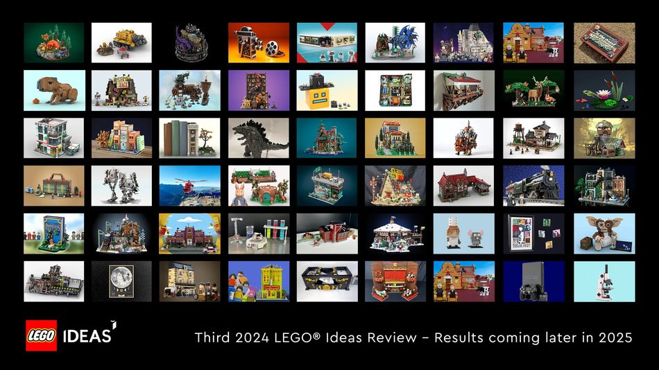 Se anuncian los ganadores de la tercera etapa de revisión de LEGO Ideas 2024