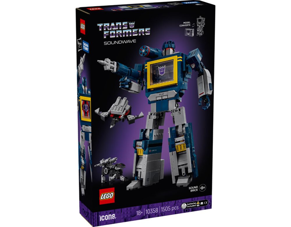 LEGO Icons Transformers Soundwave (10358) anunciado oficialmente