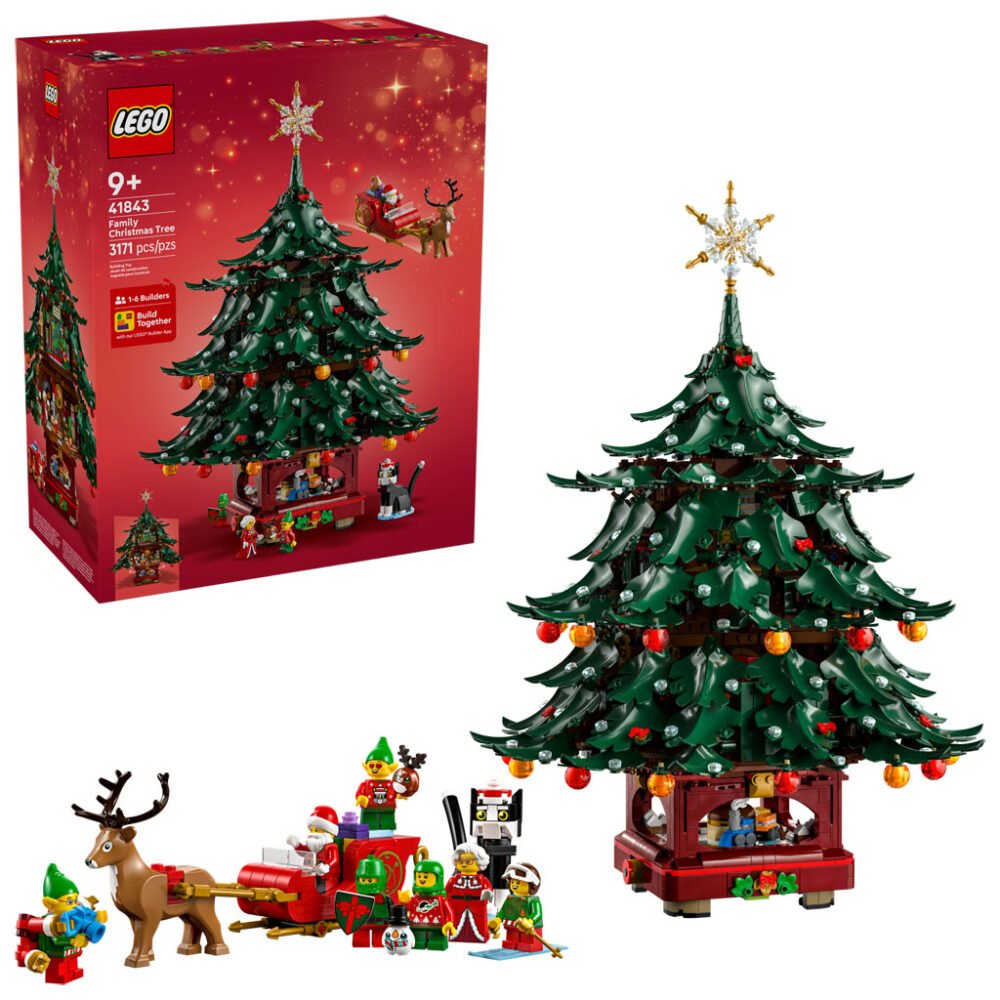 Se revela el Árbol de Navidad Familiar de Temporada LEGO (41843)